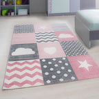 KIDS - Tapis enfant à motif rose - KID0620ROS KIDS