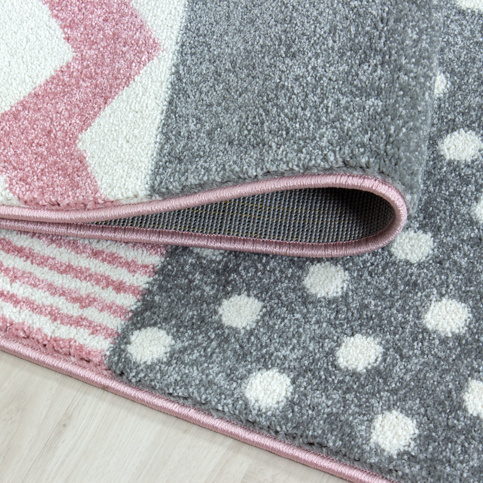 KIDS - Tapis enfant rond à motif rose - KID0620ROS KIDS
