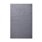 LAPONIE - Tapis uni doux à poils longs effet vague - LAP5110GRI