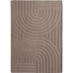 LENNY - Tapis de salon beigeau motif géométrique - LEN1611BEI LENNY