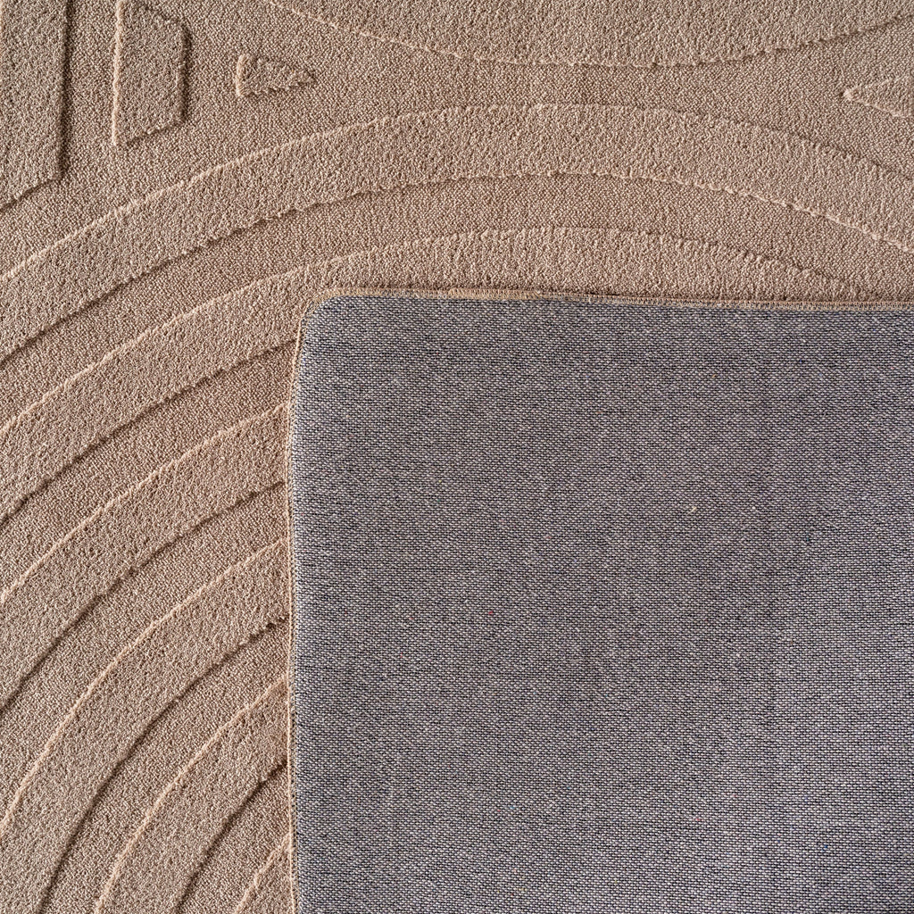 LENNY - Tapis de salon beigeau motif géométrique - LEN1611BEI LENNY