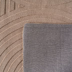 LENNY - Tapis de salon beigeau motif géométrique - LEN1611BEI LENNY