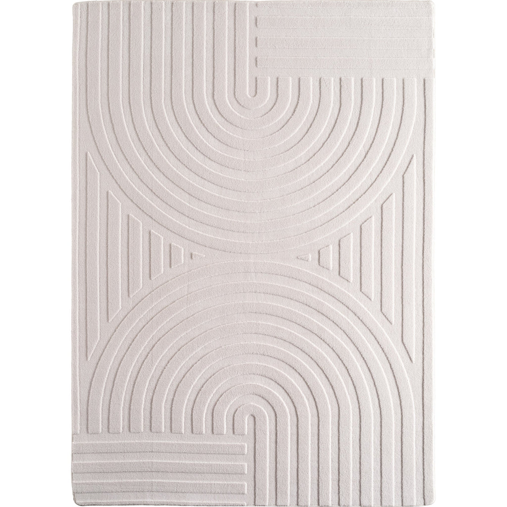 LENNY - Tapis de salon Crème au motif Artistique - LEN1611CRE LENNY