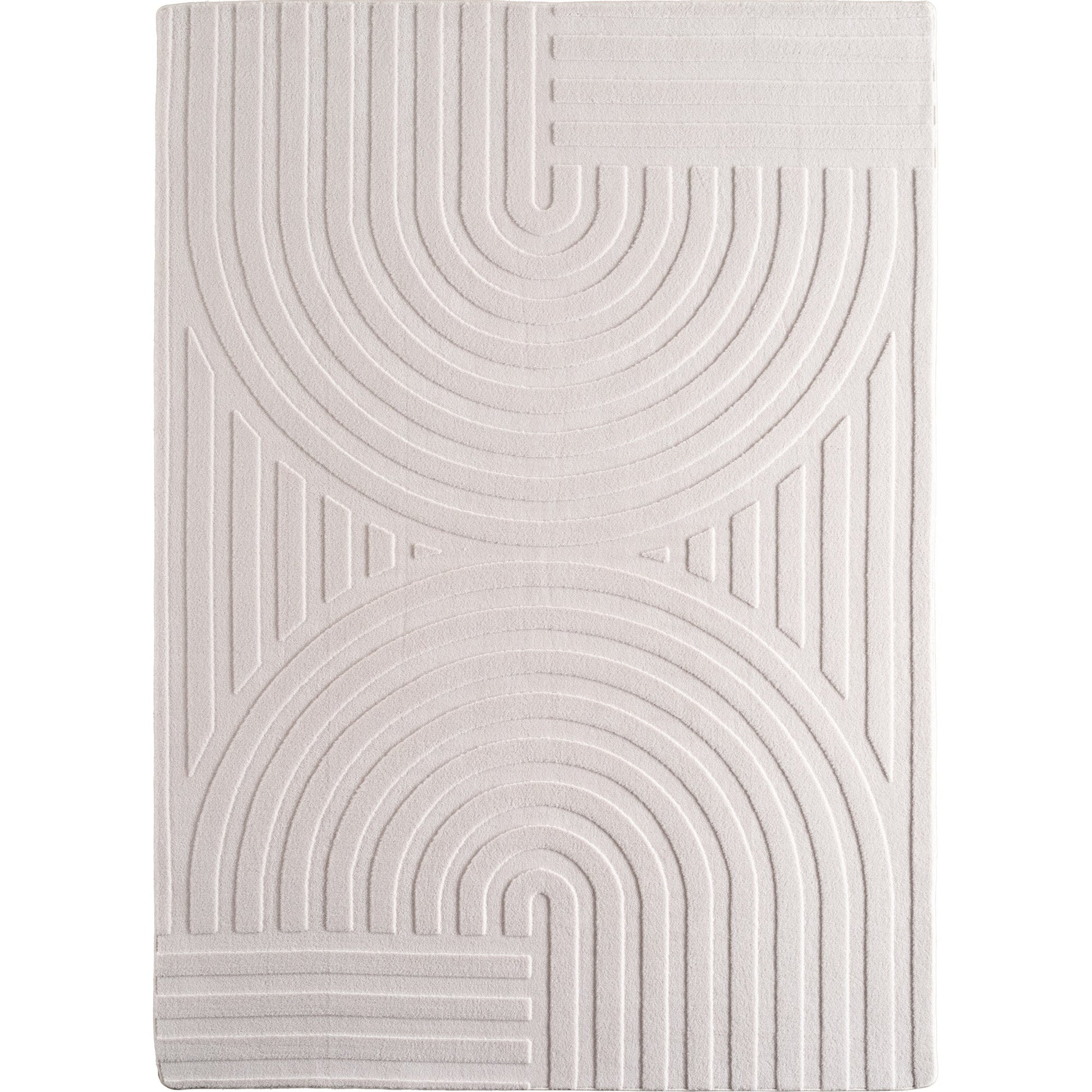 LENNY - Tapis de salon Crème au motif Artistique - LEN1611CRE LENNY