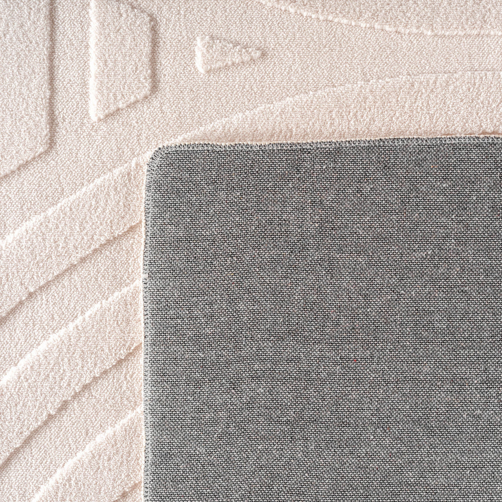 LENNY - Tapis de salon Crème au motif Artistique - LEN1611CRE LENNY