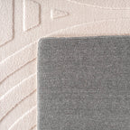 LENNY - Tapis de salon Crème au motif Artistique - LEN1611CRE LENNY