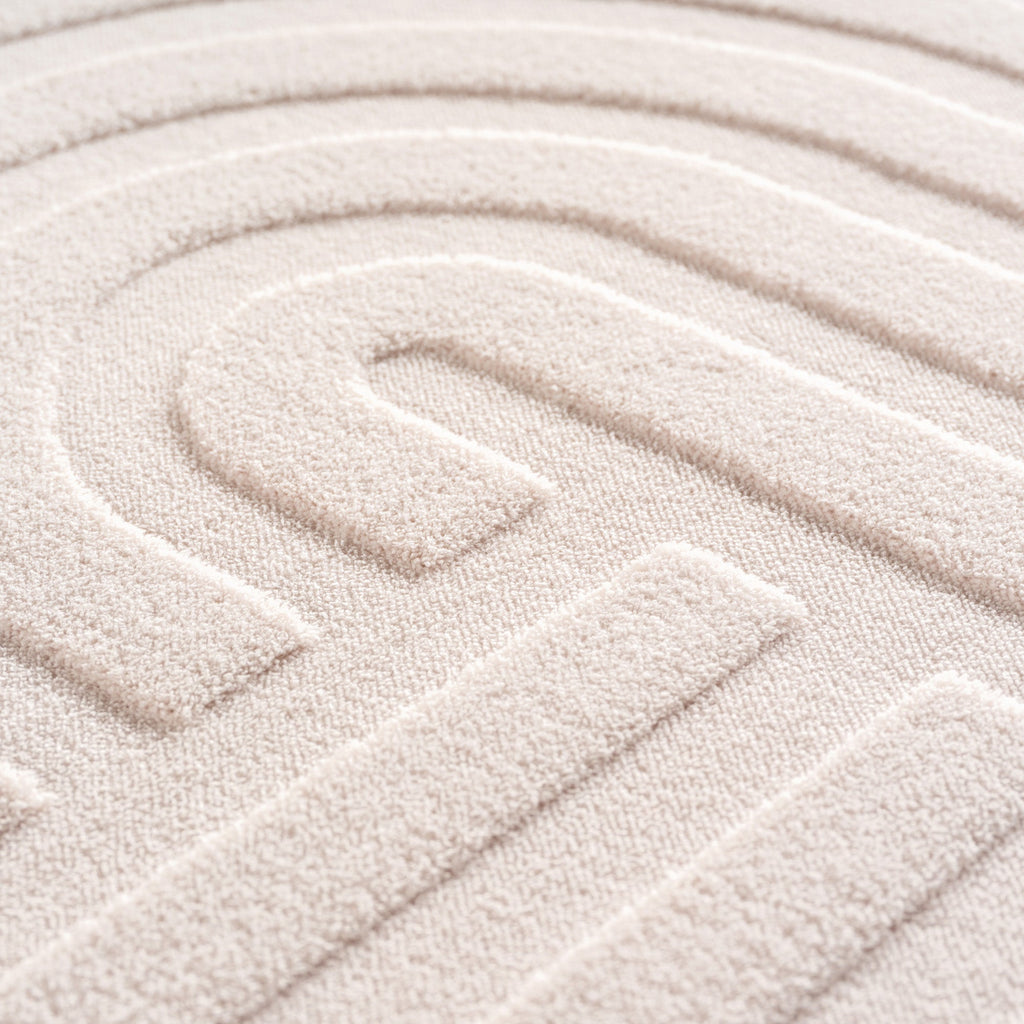 LENNY - Tapis de salon Crème au motif Artistique - LEN1611CRE LENNY