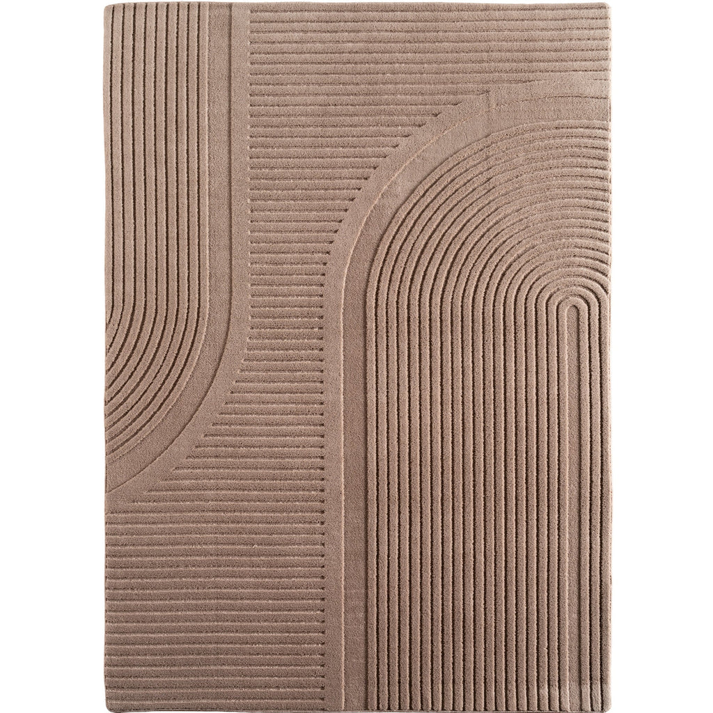 LENNY - Tapis de salon beigeau motif Graphique - LEN1612BEI LENNY