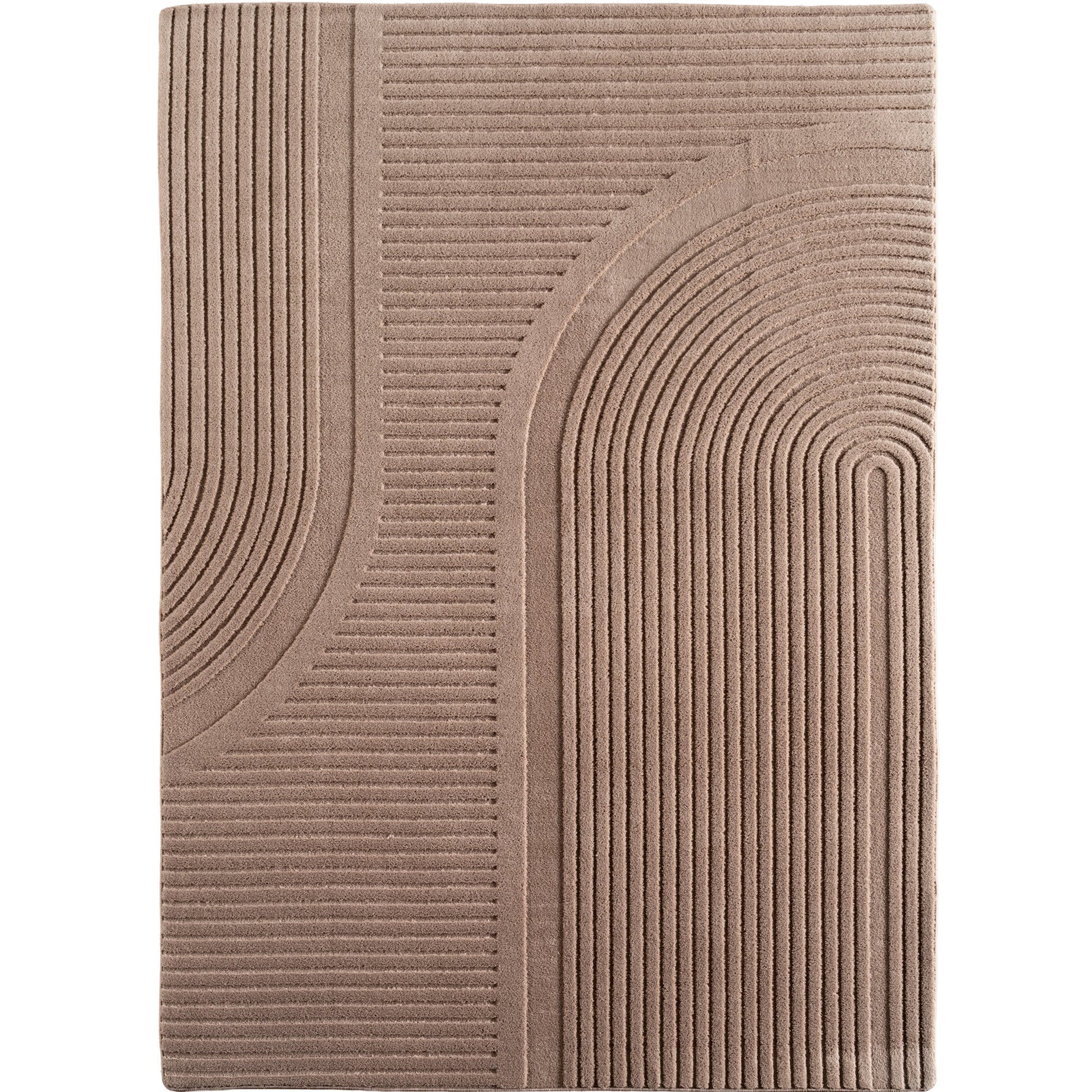 LENNY - Tapis de salon beigeau motif Graphique - LEN1612BEI LENNY