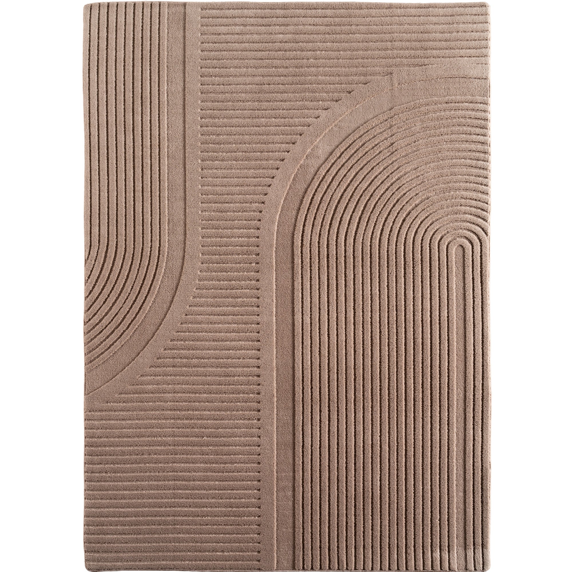 LENNY - Tapis de salon beigeau motif Graphique - LEN1612BEI LENNY