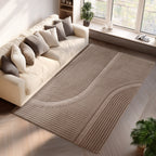 LENNY - Tapis de salon beigeau motif Graphique - LEN1612BEI LENNY