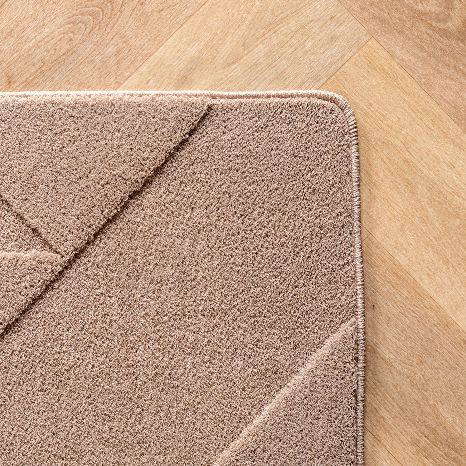 LENNY - Tapis de salon beigeau motif Moderne - LEN1613BEI LENNY