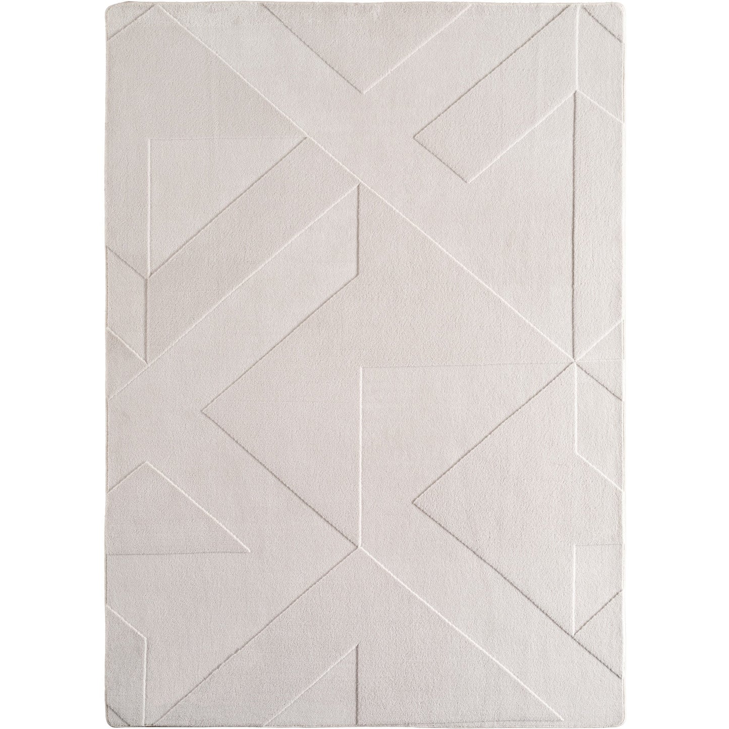 LENNY - Tapis de salon Crème au motif Graphique - LEN1612CRE (Copie) LENNY