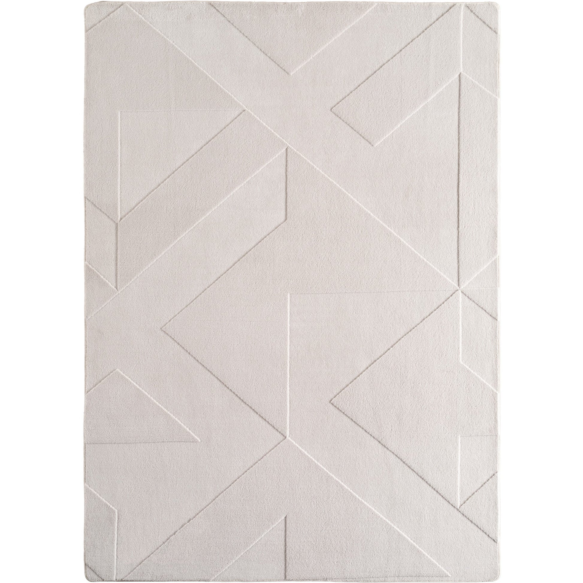 LENNY - Tapis de salon Crème au motif Graphique - LEN1612CRE (Copie) LENNY
