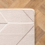 LENNY - Tapis de salon Crème au motif Graphique - LEN1612CRE (Copie) LENNY