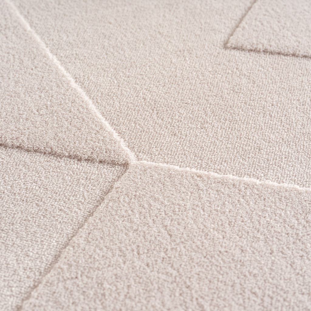 LENNY - Tapis de salon Crème au motif Graphique - LEN1612CRE (Copie) LENNY