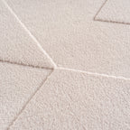 LENNY - Tapis de salon Crème au motif Graphique - LEN1612CRE (Copie) LENNY