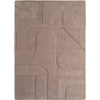 LENNY - Tapis de salon beigeau motif Artistique - LEN1614BEI LENNY