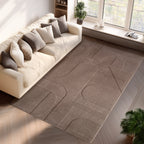 LENNY - Tapis de salon beigeau motif Artistique - LEN1614BEI LENNY