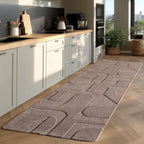 LENNY - Tapis de salon beigeau motif Artistique - LEN1614BEI LENNY
