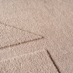 LENNY - Tapis de salon beigeau motif Artistique - LEN1614BEI LENNY