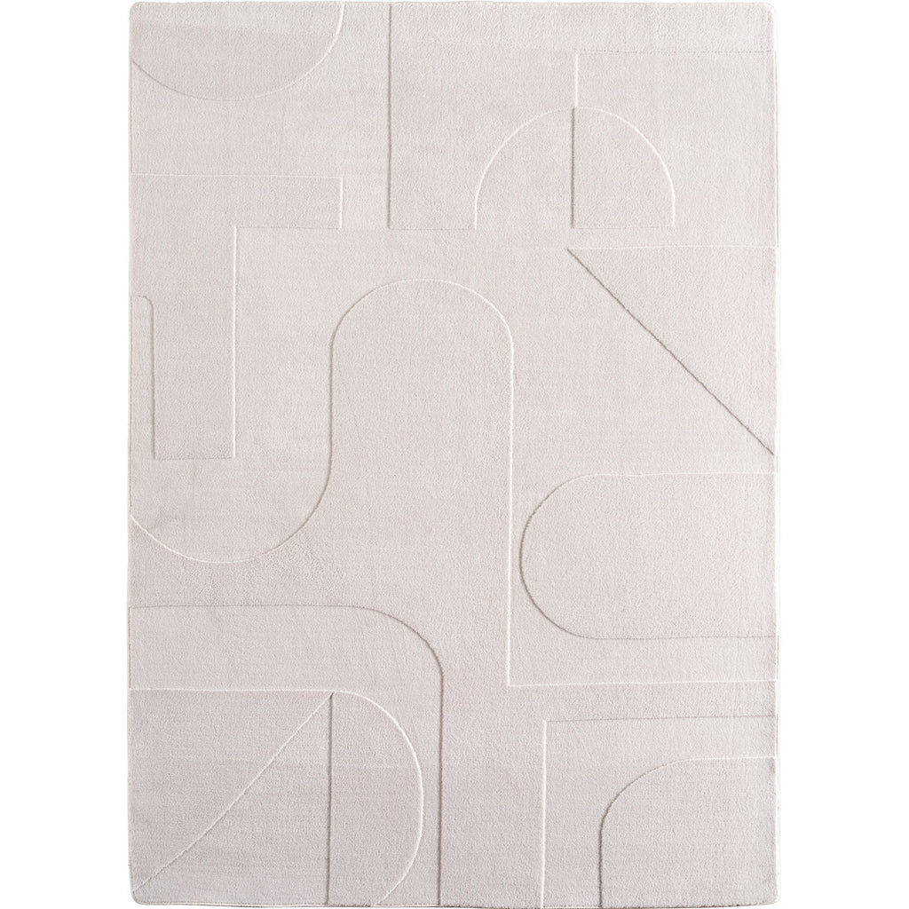 LENNY - Tapis de salon Crème au motif Artistique - LEN1614CRE LENNY