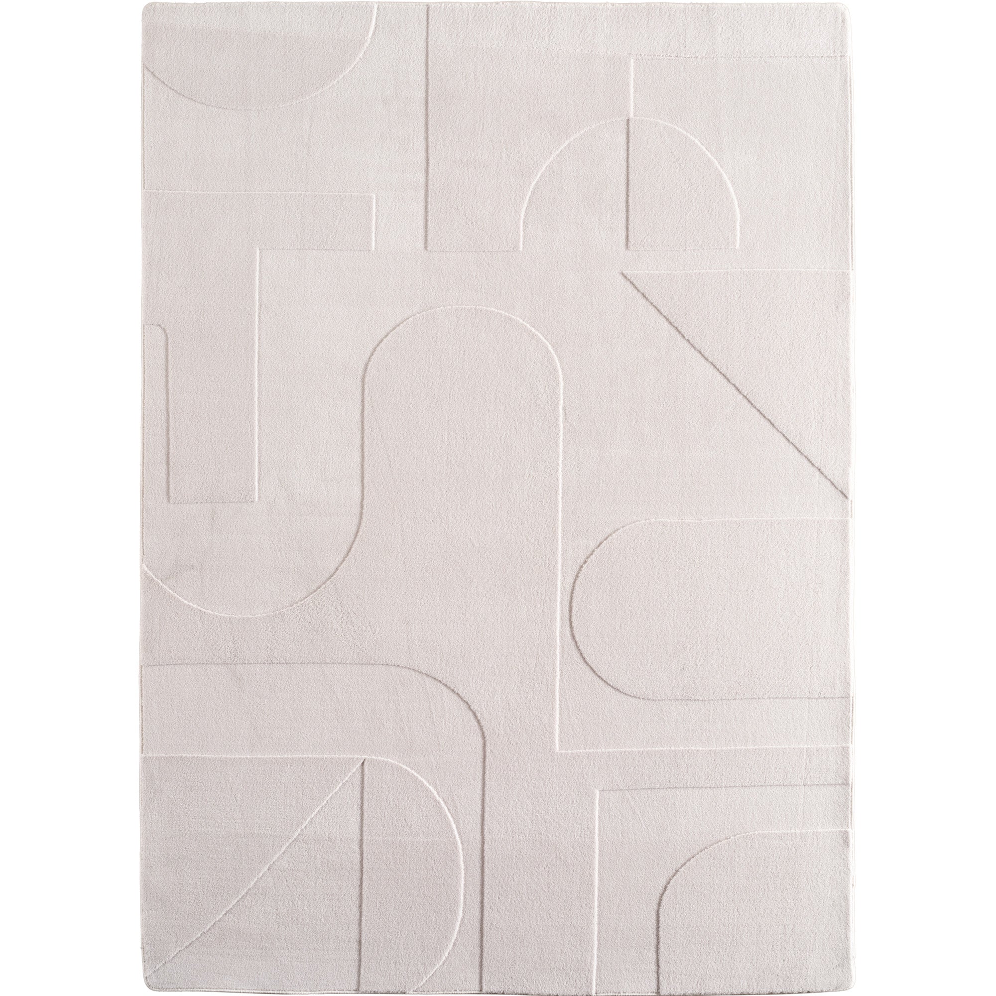 LENNY - Tapis de salon Crème au motif Artistique - LEN1614CRE LENNY