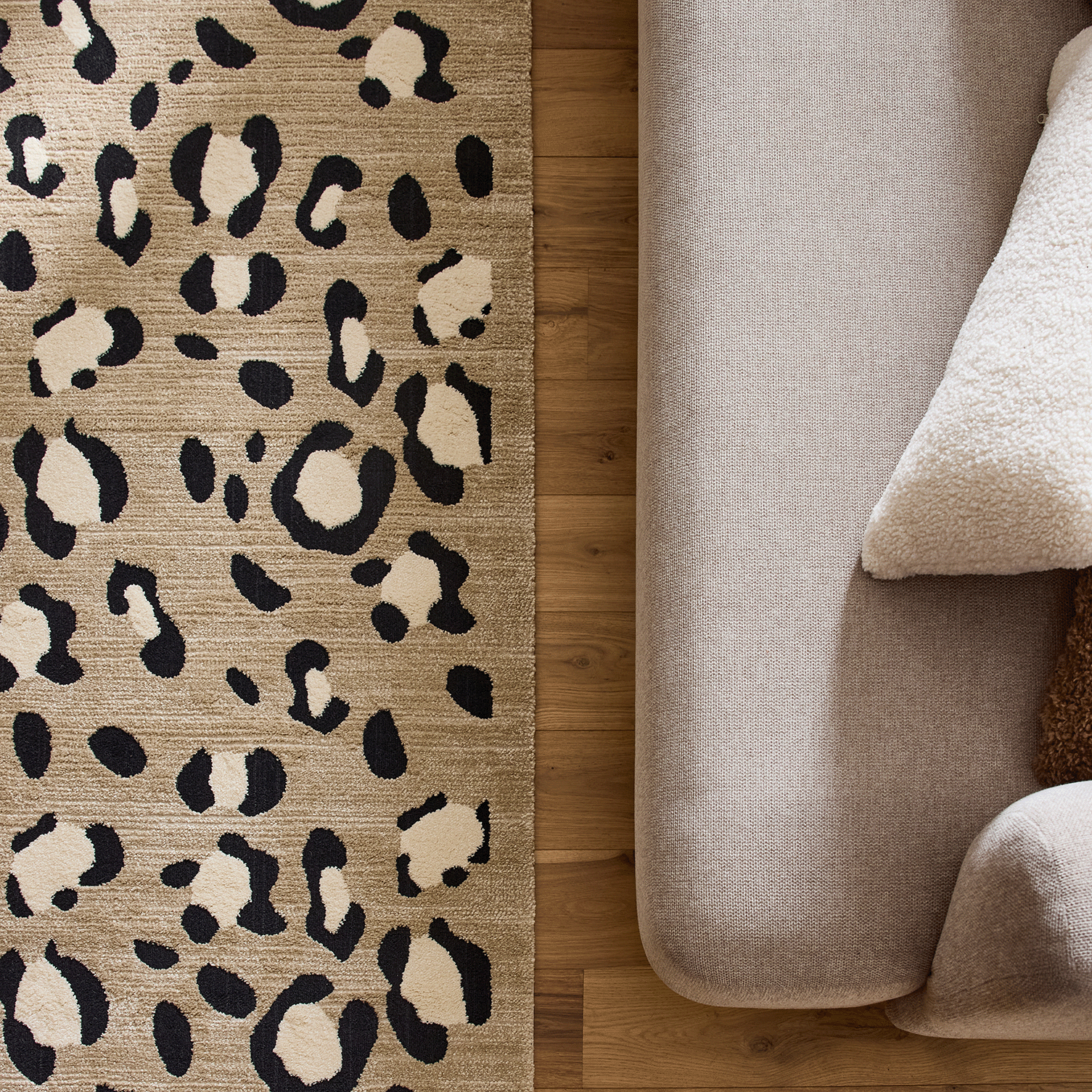 Tapis intérieur - Beige léopard - Collection Leovah Nazar rugs