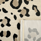 Tapis intérieur léopard crème LEOVAH Nazar rugs
