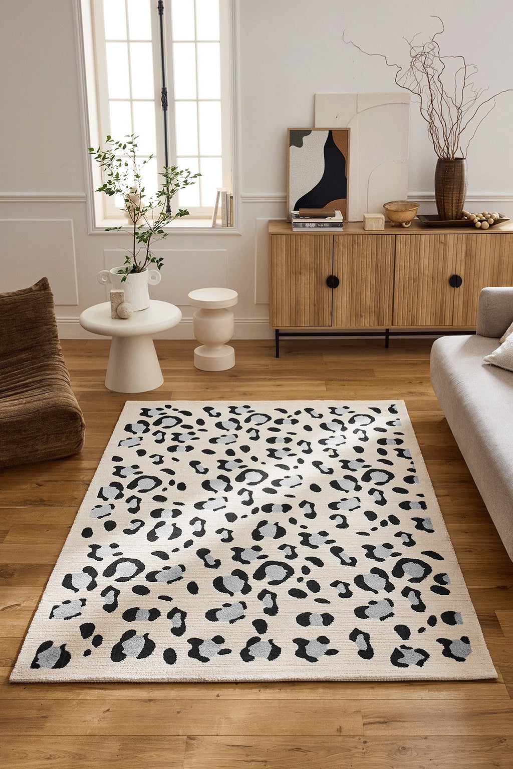 LEOVAH - Tapis intérieur crème léopard - LEO520CRE Nazar rugs