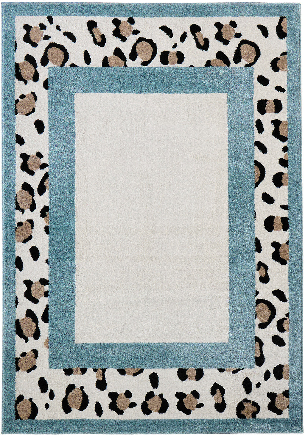 LEOVAH - Tapis intérieur bleu léopard - LEO521BLE Nazar rugs