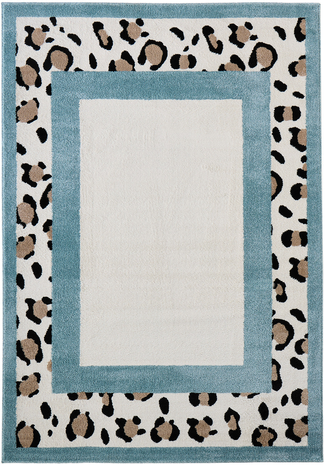 LEOVAH - Tapis intérieur bleu léopard - LEO521BLE Nazar rugs