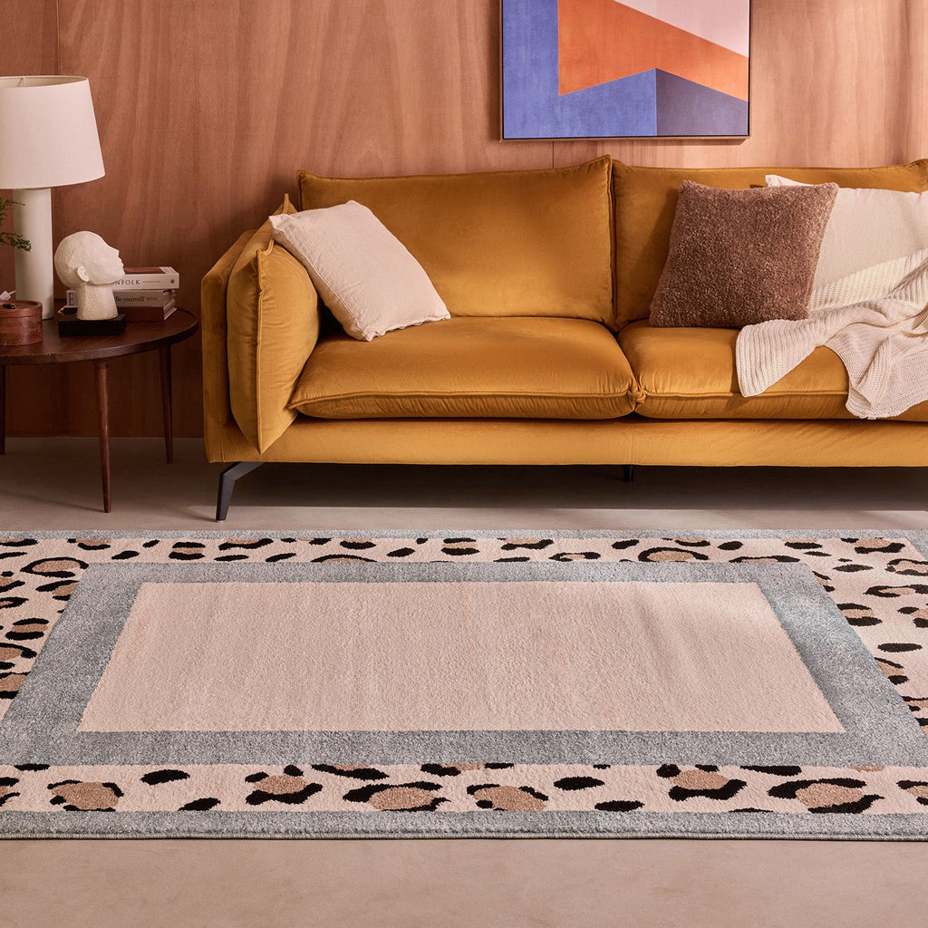 LEOVAH - Tapis intérieur bleu léopard - LEO521BLE Nazar rugs
