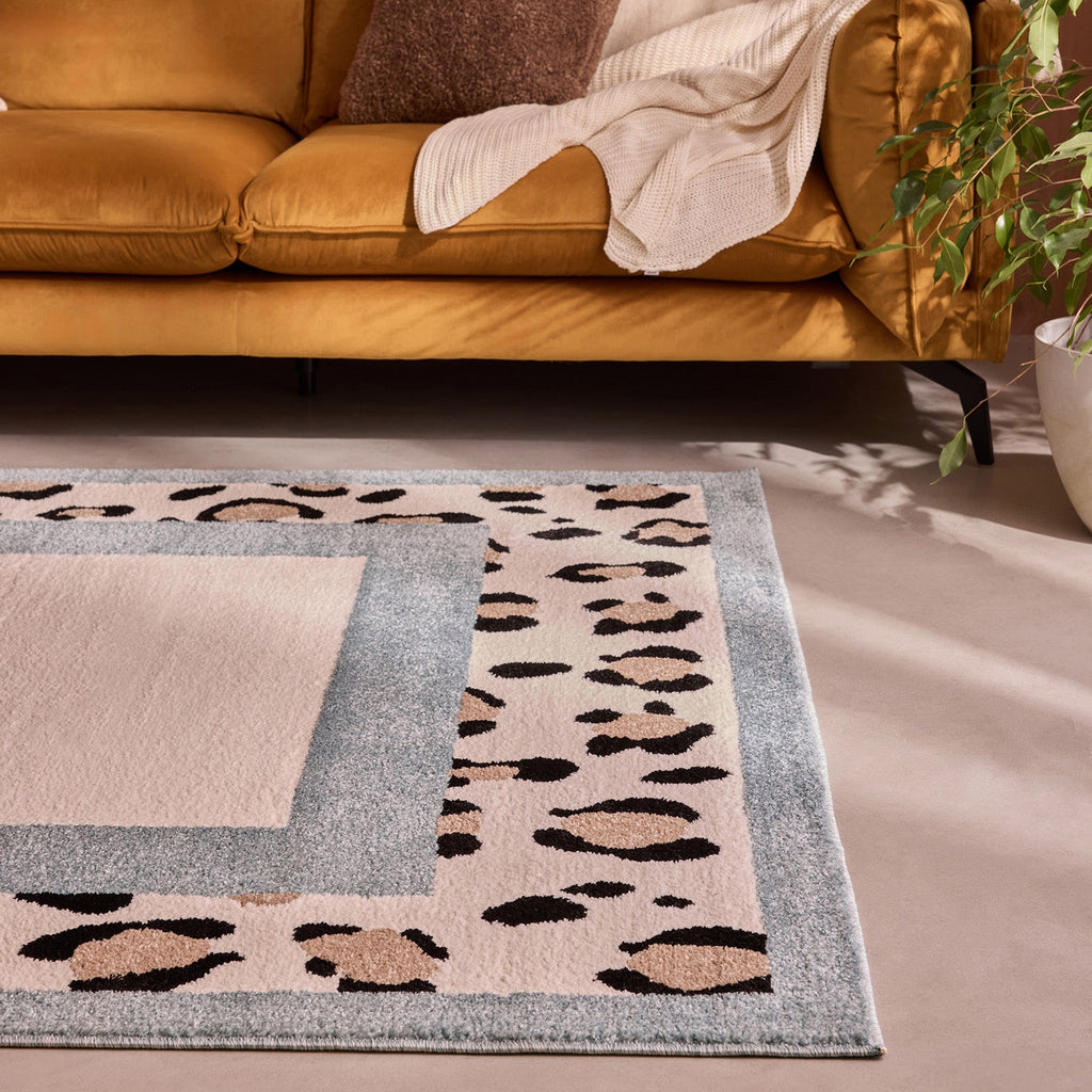 LEOVAH - Tapis intérieur bleu léopard - LEO521BLE Nazar rugs