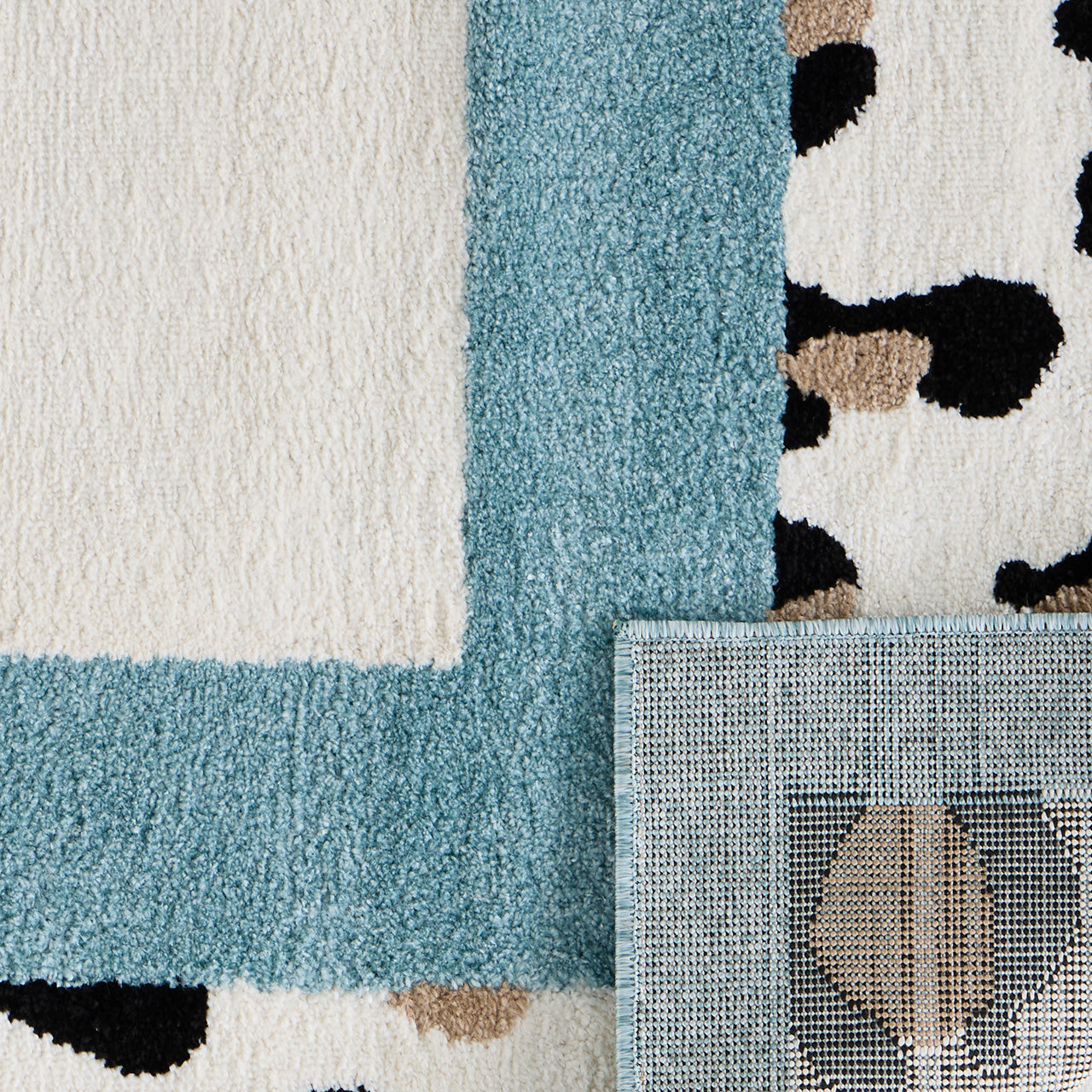 LEOVAH - Tapis intérieur bleu léopard - LEO521BLE Nazar rugs