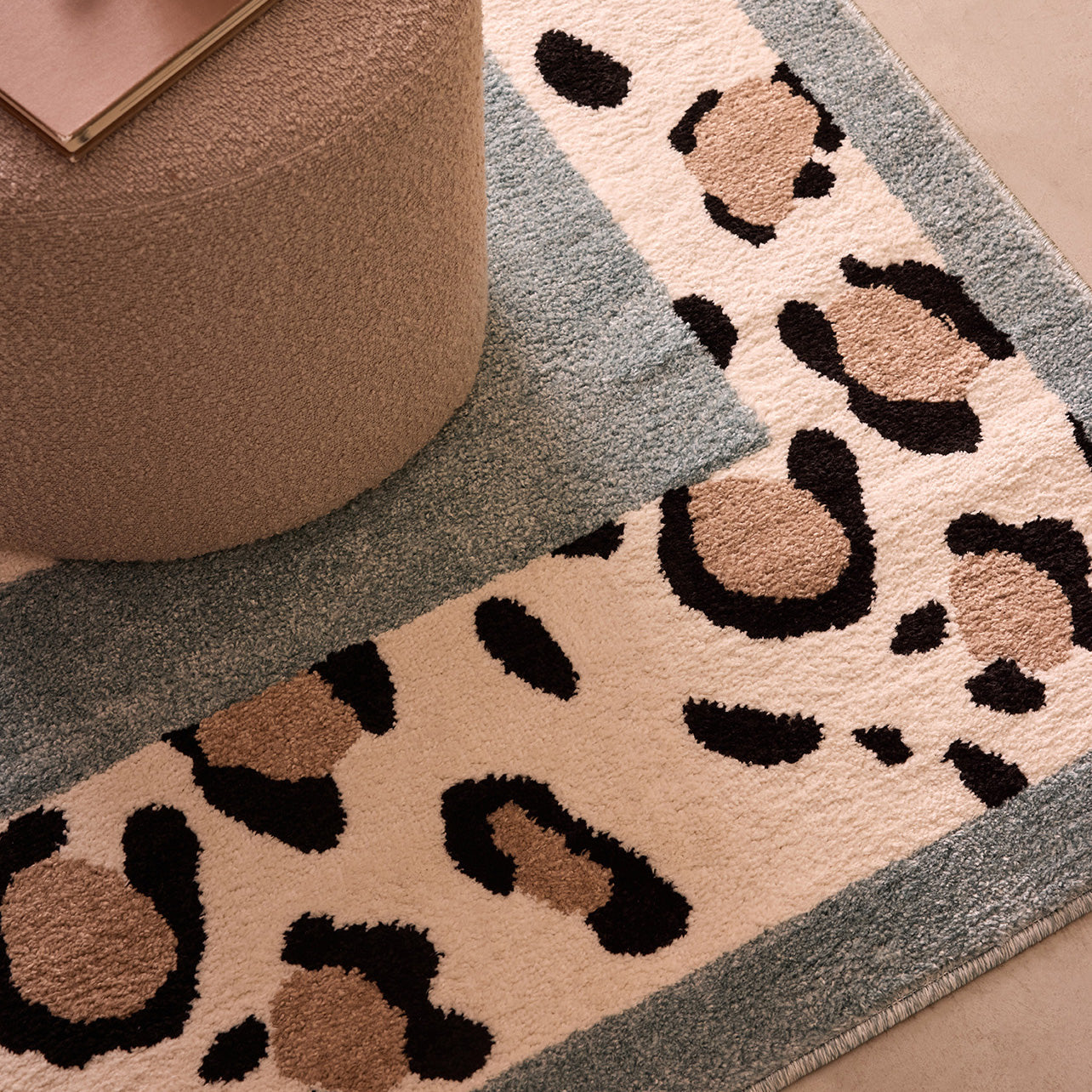 LEOVAH - Tapis intérieur bleu léopard - LEO521BLE Nazar rugs