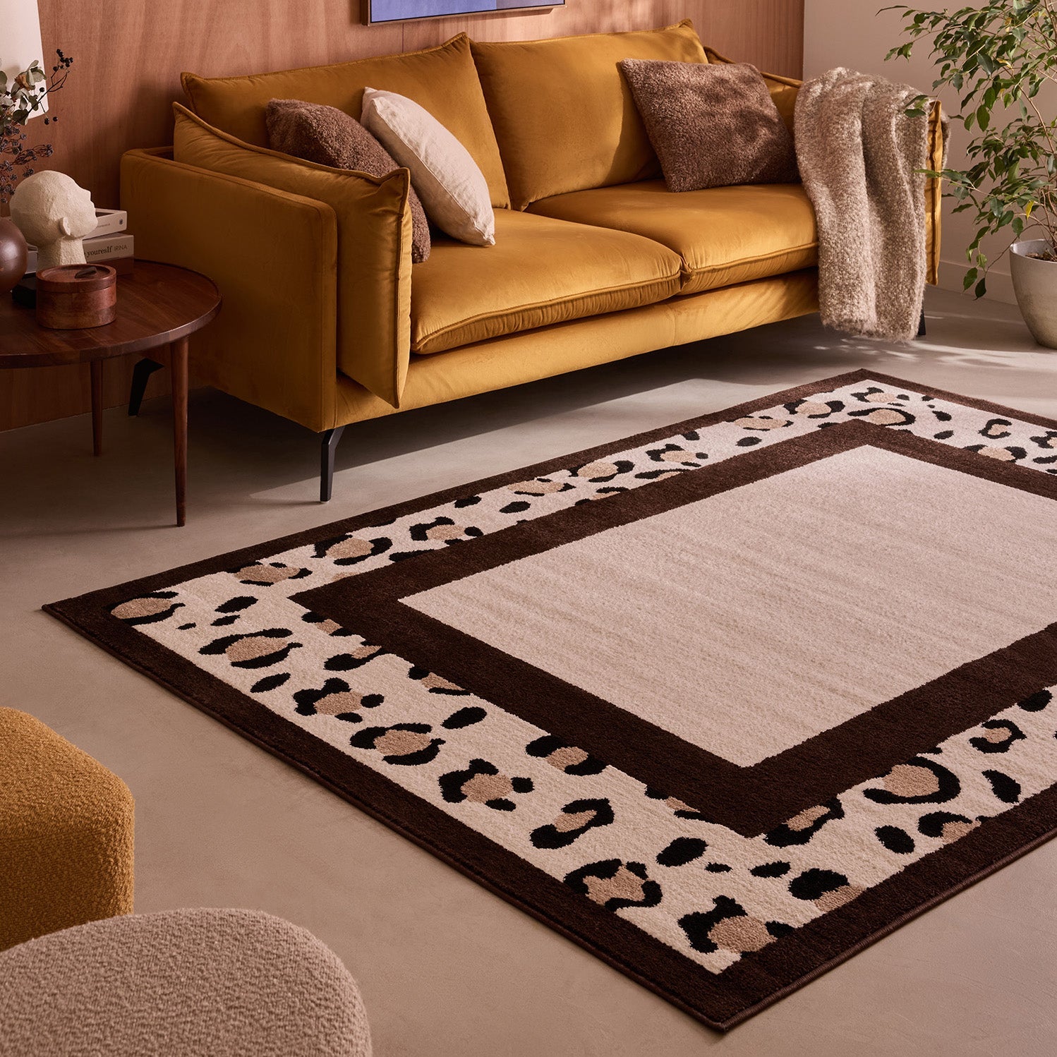 LEOVAH - Tapis intérieur marron léopard - LEO521MAR Nazar rugs