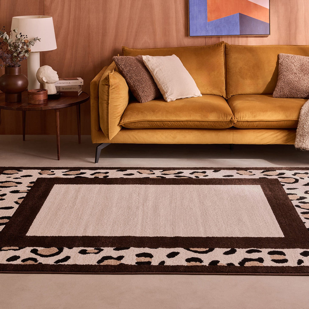LEOVAH - Tapis intérieur marron léopard - LEO521MAR Nazar rugs
