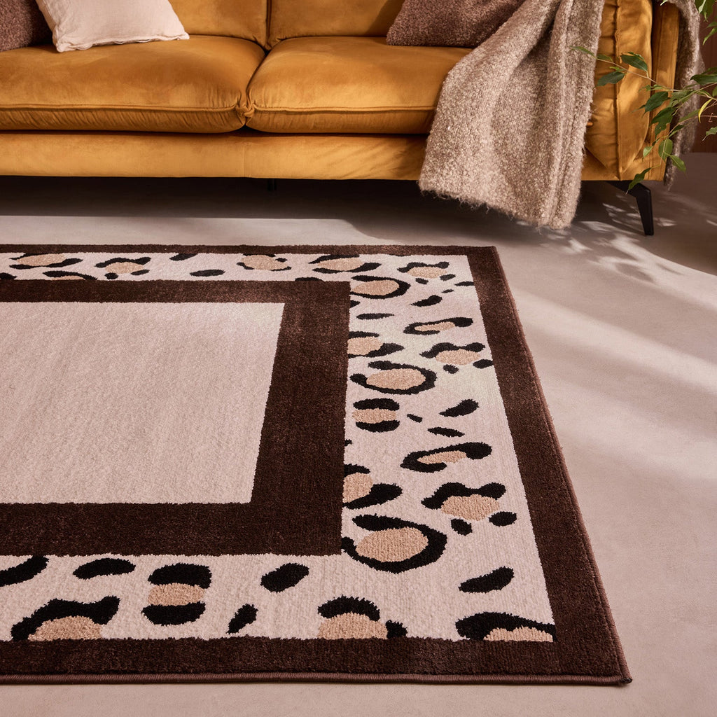 LEOVAH - Tapis intérieur marron léopard - LEO521MAR Nazar rugs