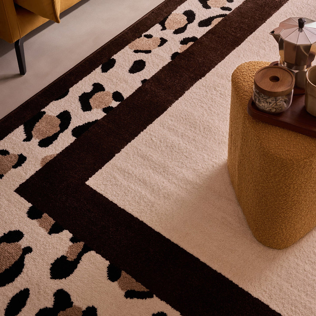 LEOVAH - Tapis intérieur marron léopard - LEO521MAR Nazar rugs
