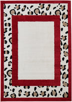 LEOVAH - Tapis intérieur rouge léopard - LEO521ROU Nazar rugs