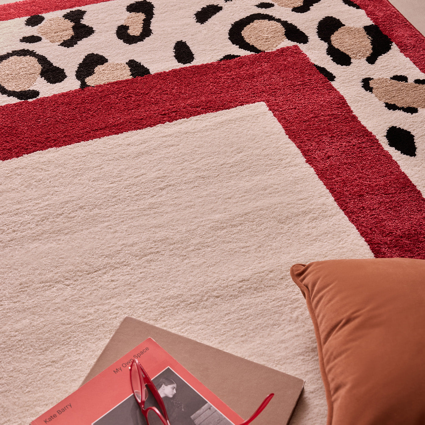 LEOVAH - Tapis intérieur rouge léopard - LEO521ROU Nazar rugs