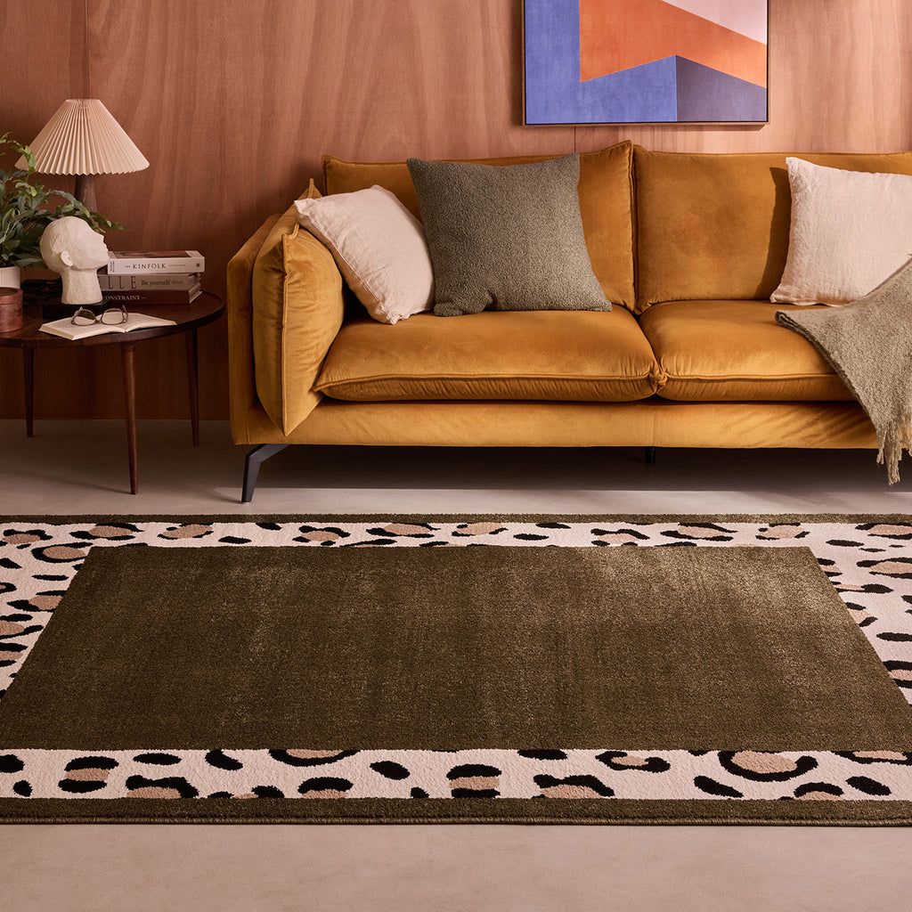 LEOVAH - Tapis intérieur vert léopard - LEO521VERT Nazar rugs