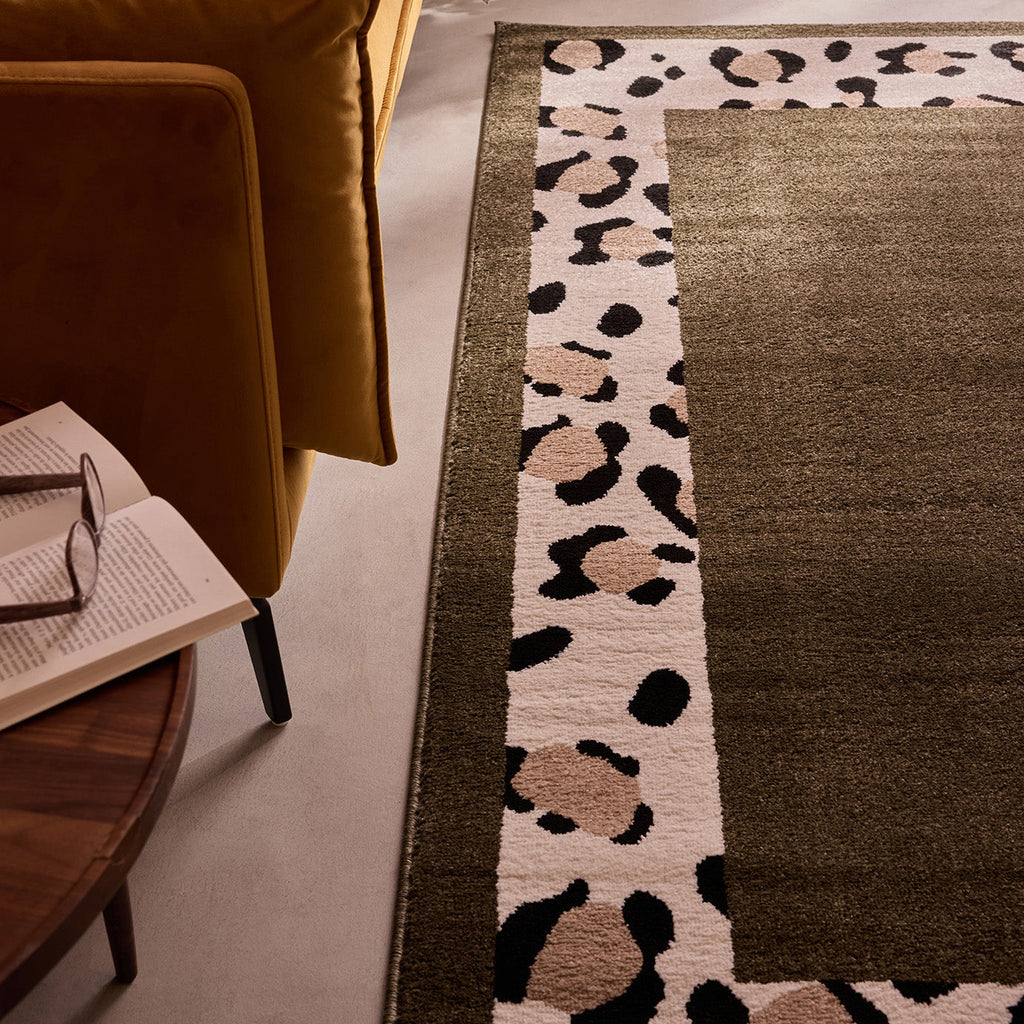 LEOVAH - Tapis intérieur vert léopard - LEO521VERT Nazar rugs