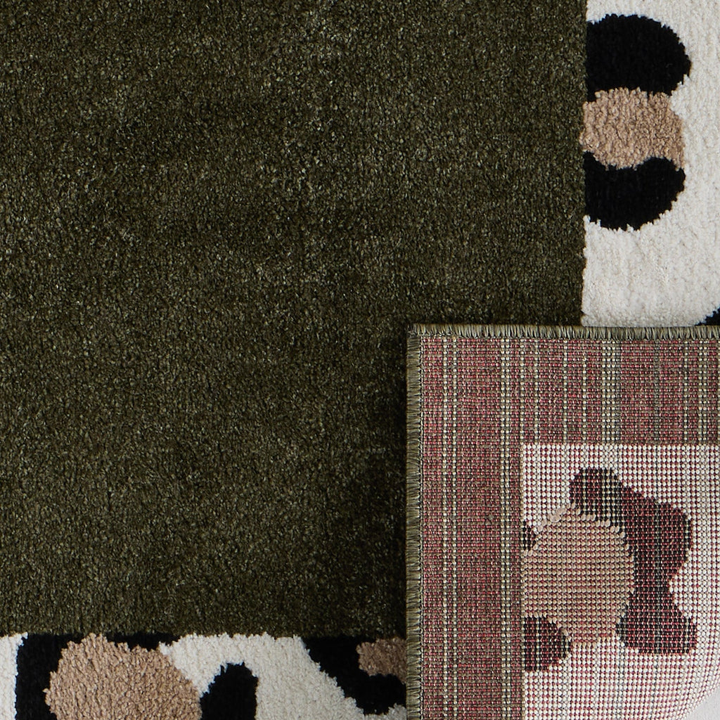 LEOVAH - Tapis intérieur vert léopard - LEO521VERT Nazar rugs