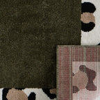 LEOVAH - Tapis intérieur vert léopard - LEO521VERT Nazar rugs