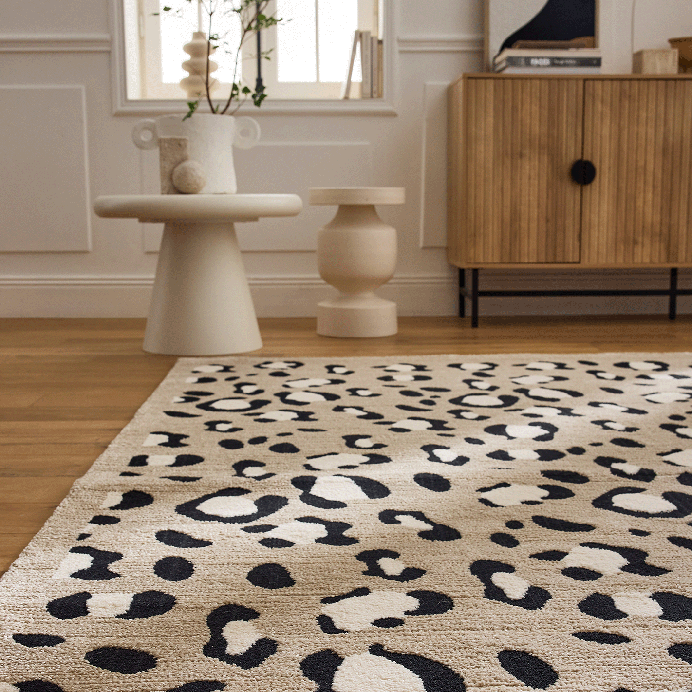 Tapis intérieur - Beige léopard - Collection Leovah Nazar rugs