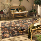 LIDO - Tapis d'extérieur élégant à motif fleuri multicolore - LID708MUL LIDO