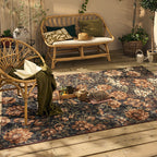 LIDO - Tapis d'extérieur élégant à motif fleuri multicolore - LID708MUL LIDO
