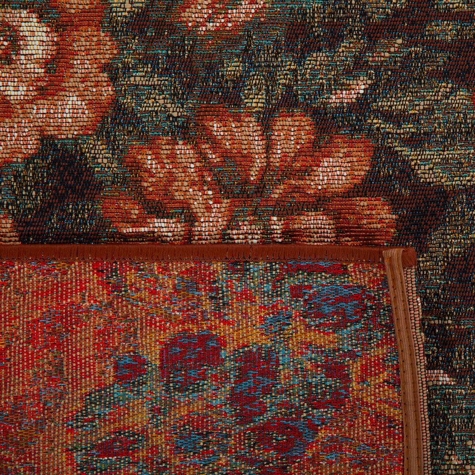 LIDO - Tapis d'extérieur élégant à motif fleuri multicolore - LID708MUL LIDO